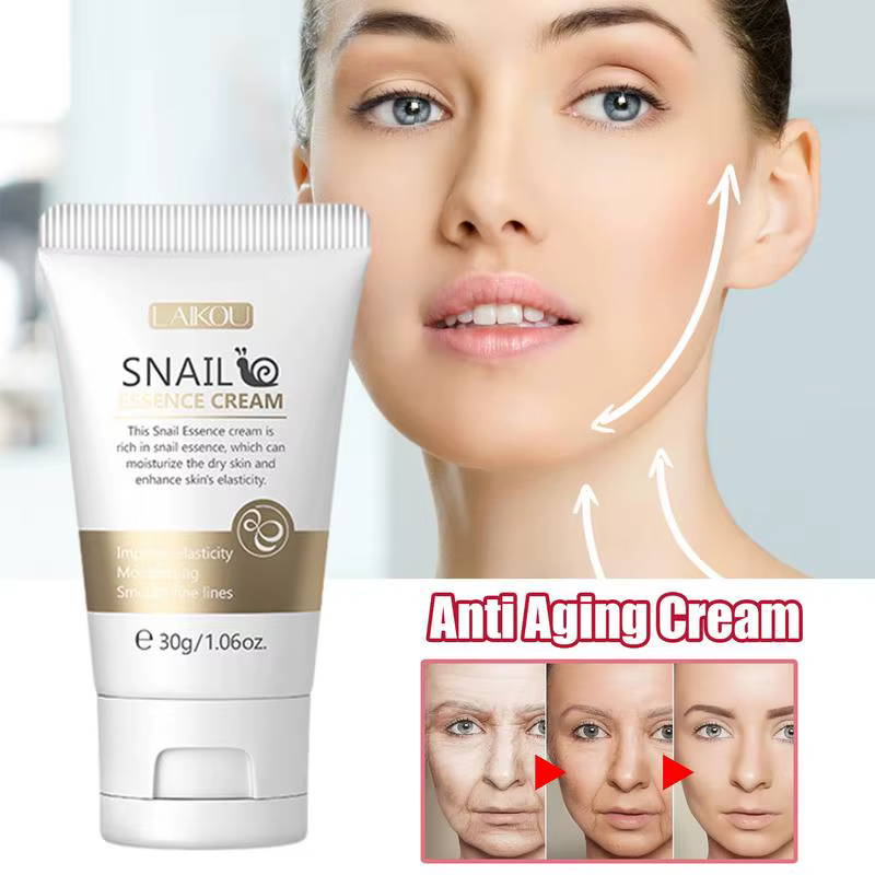 Crème pour le visage aux escargots