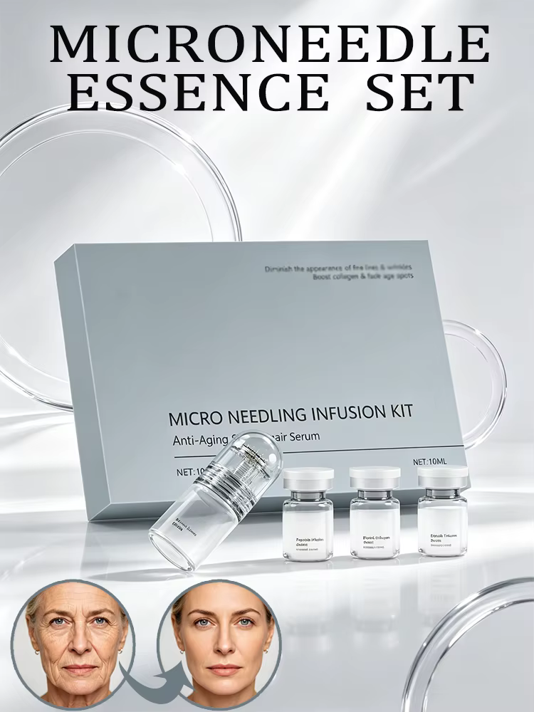 Kit d'essence faciale à micro-aiguilles formulé pour des soins de la peau collaboratifs