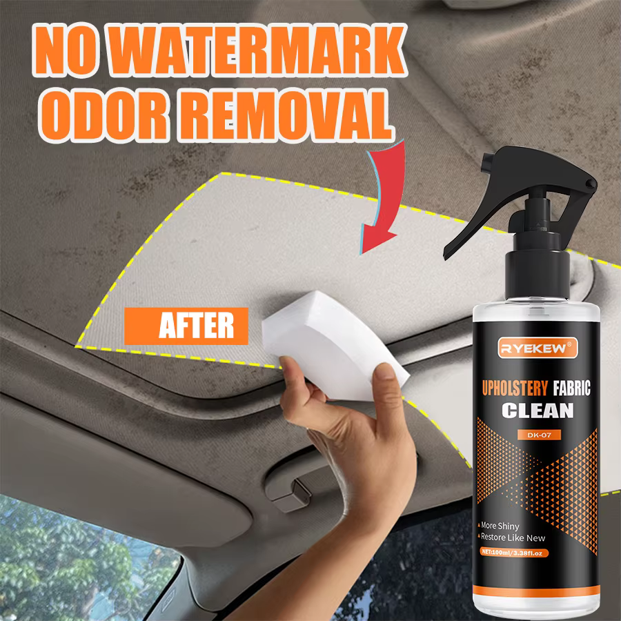 Nettoyant intérieur de voiture, tissu en cuir, nettoyage des toits, nettoyeur de ceinture de sécurité sans lavage, élimination puissante des taches, détails automobiles