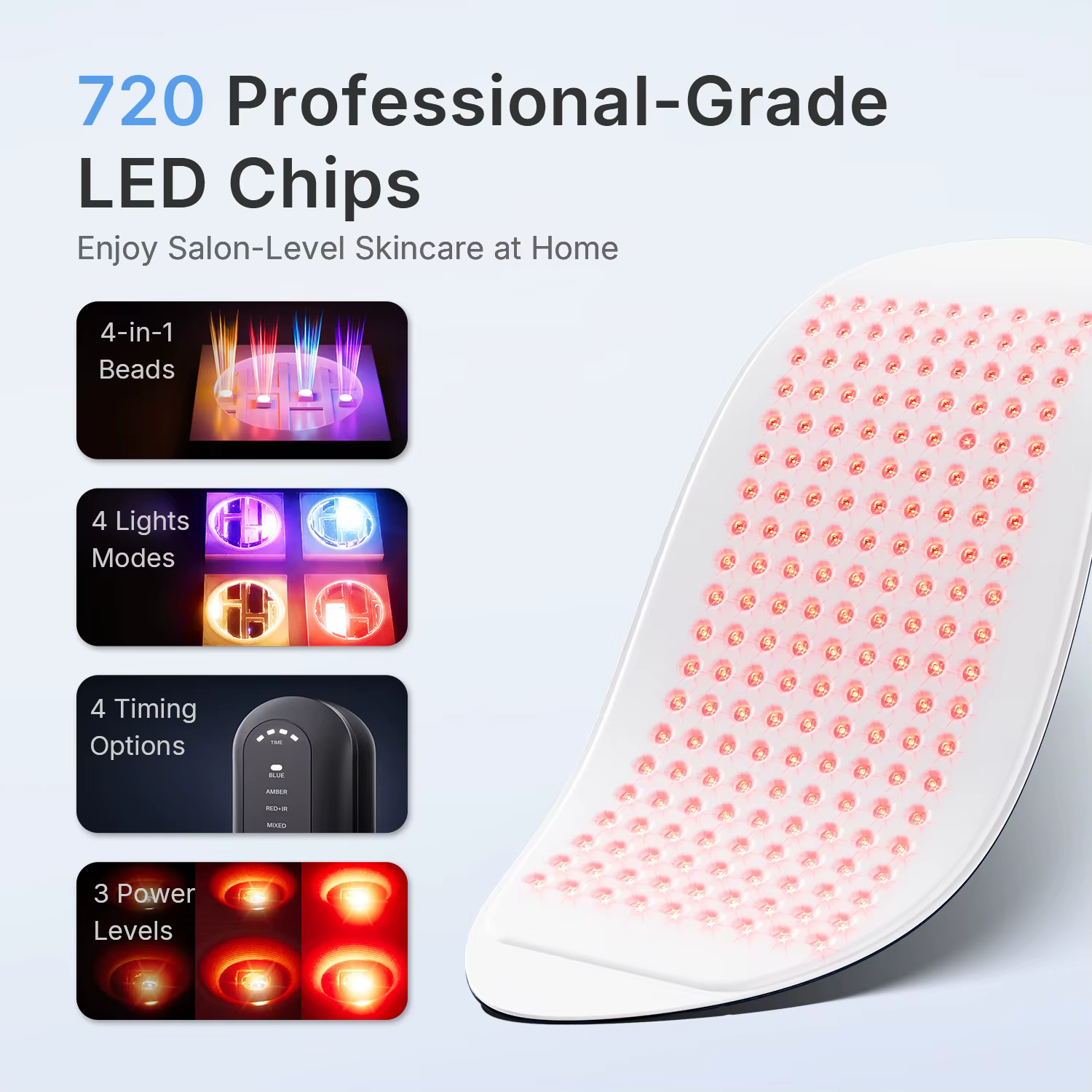 Masque de luminothérapie LED Hello Face