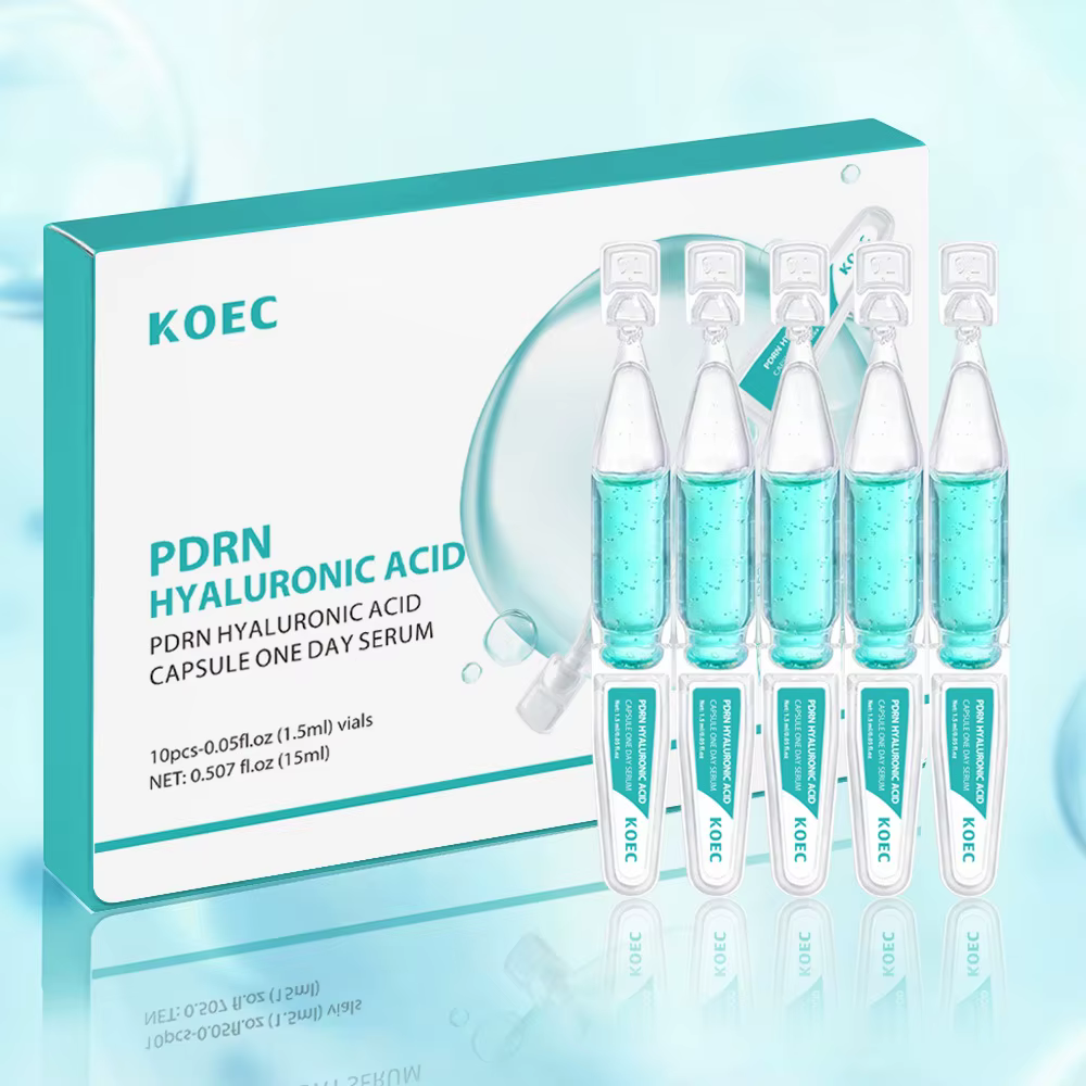 Acide hyaluronique visage saumon ADN PDRN sérum Niacinamide Peptide hydratation profonde fermeté Anti-âge ensemble de soins de la peau