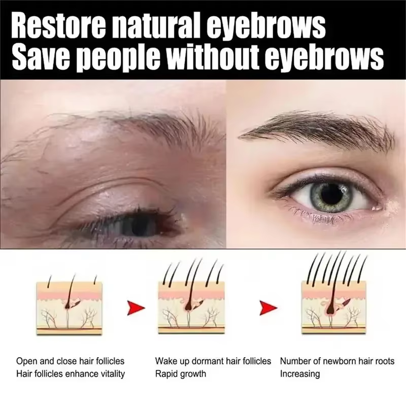 Sérum de croissance des sourcils 6ml – Traitement rapide pour des sourcils plus longs, plus fournis et plus épais à base d'Usma – Prévient la calvitie – Nouveau produit