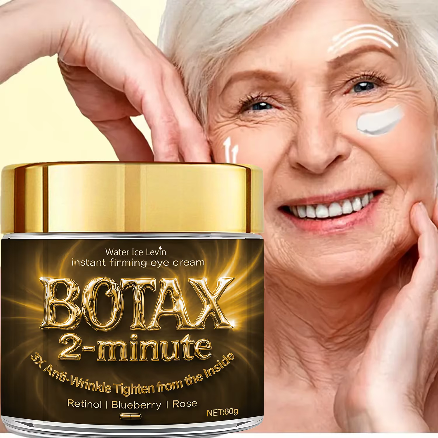 Crème visage raffermissante instantanée au rétinol et au venin d'abeille – 2 minutes