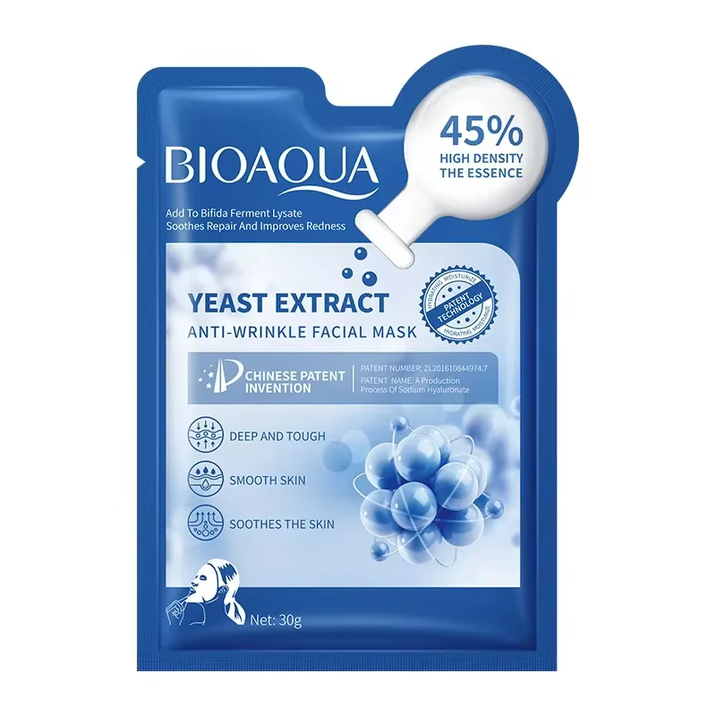 Masque facial anti-rides à la levure bifide