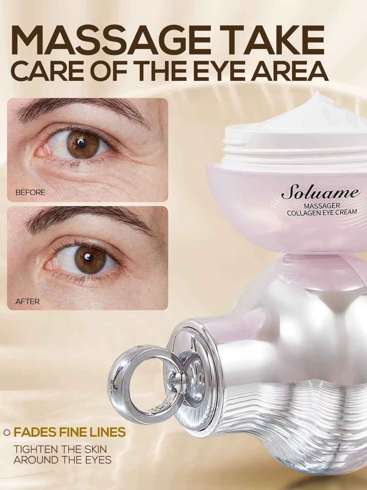 Ensemble de crème pour les yeux et crème pour le cou