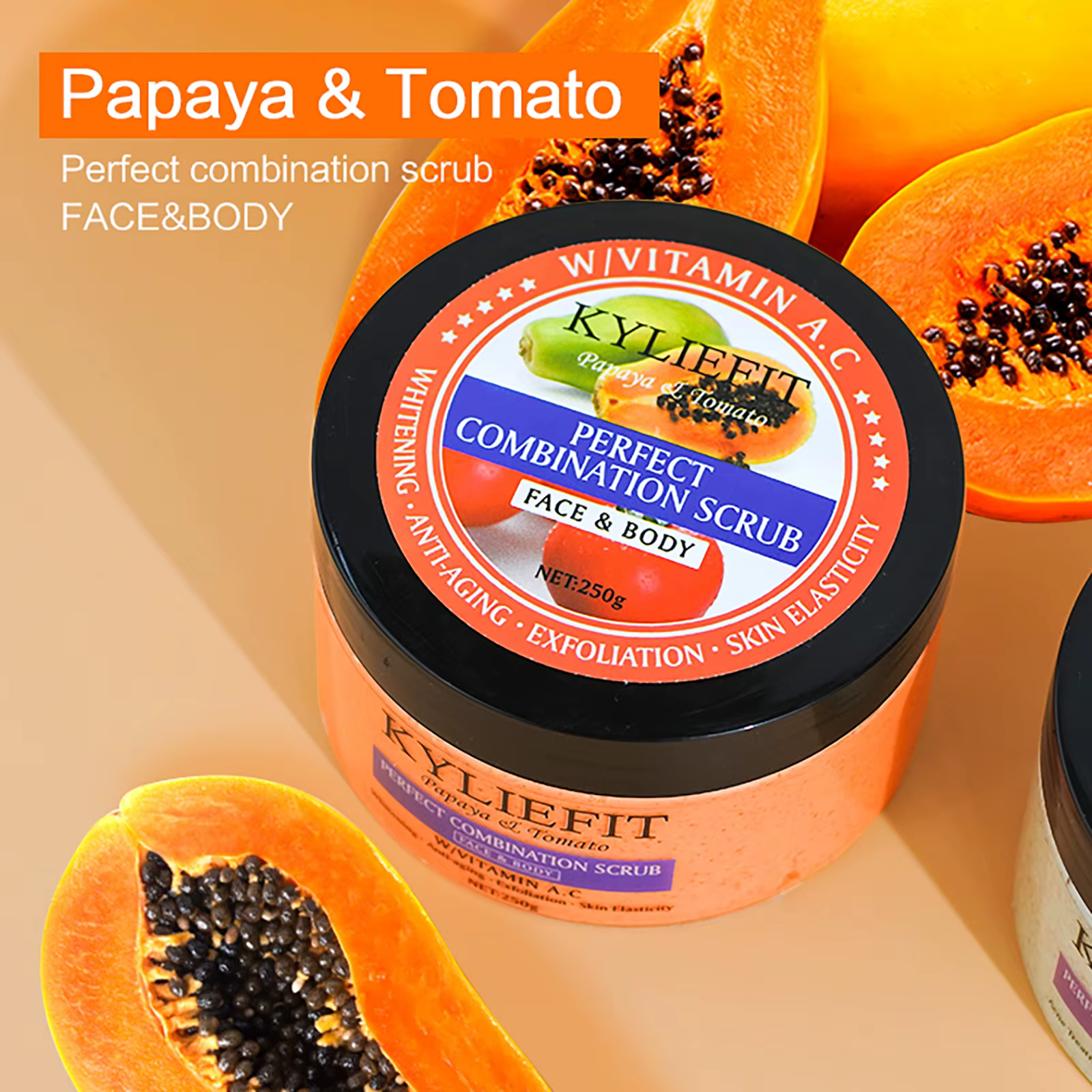 Gommage combiné papaye et tomate