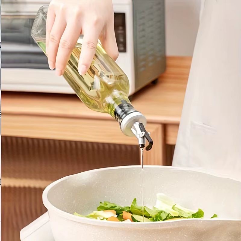 Bouteille d'huile d'olive en verre transparent de 250ML, 1/2 pièces, assaisonnement de cuisine, Sauce soja, vinaigre, Type presse, Cruet, Barbecue, fournitures pour la maison