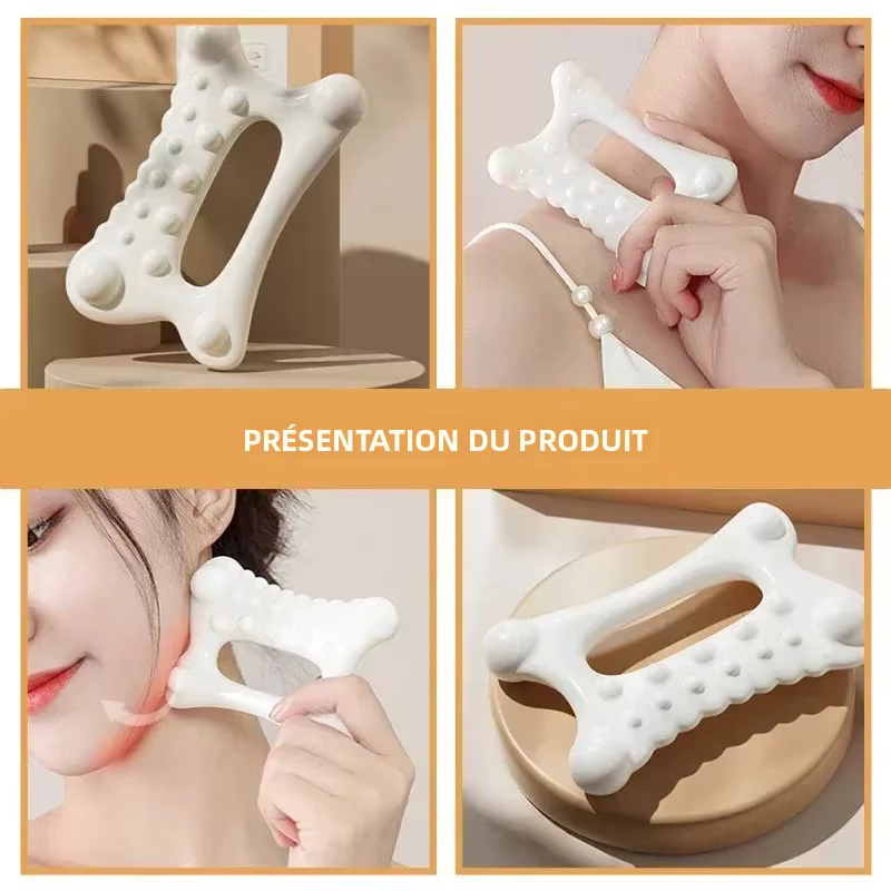 Planche de massage GuaSha pour le visage
