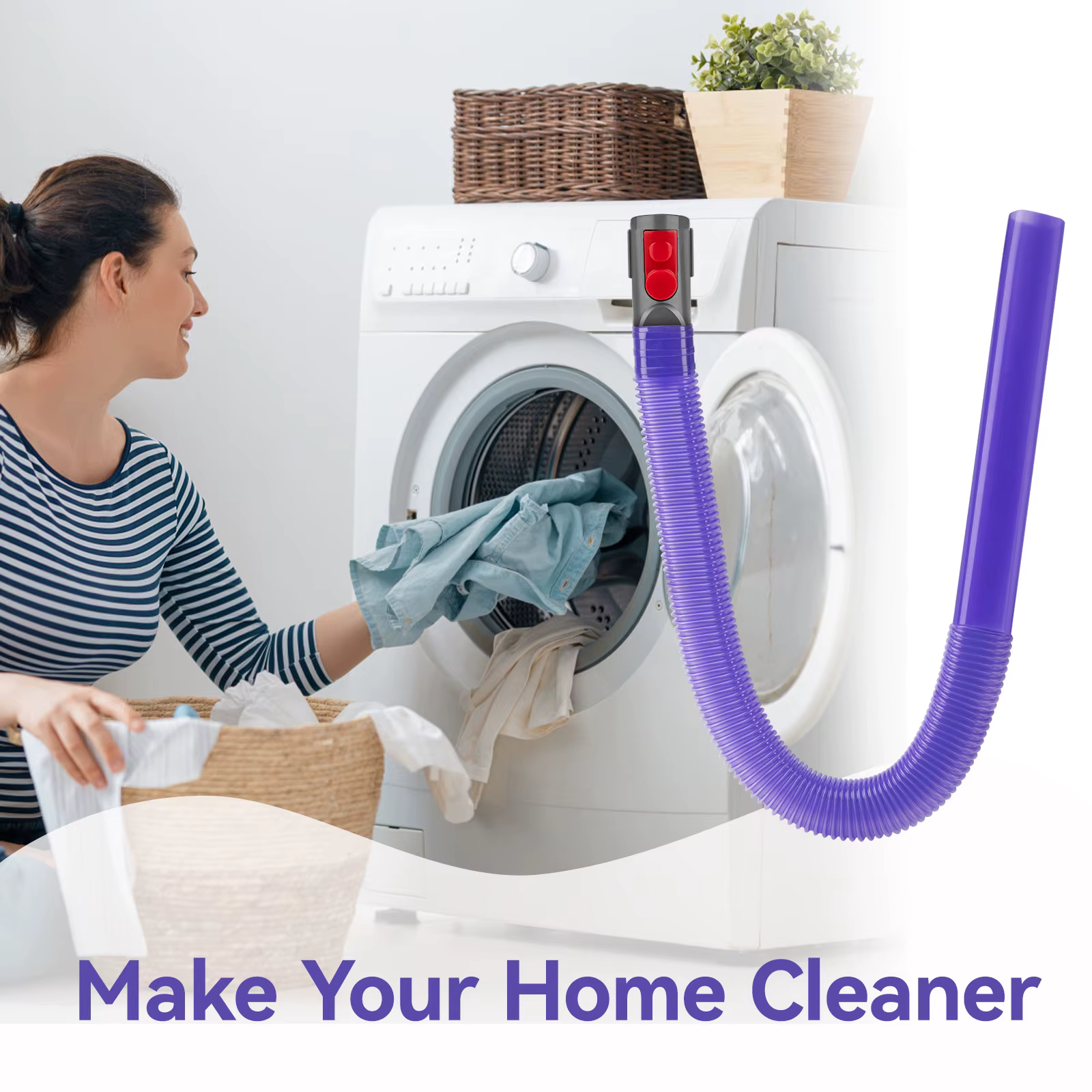 Tuyau de nettoyage de ventilation pour sèche-linge Dyson V6 V7 V8 V10 V11 V15, accessoires pour aspirateur, dissolvant de peluches, tuyau d'aspiration, outil de fente Flexible