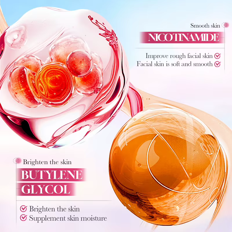 Crème pour le visage éclaircissante à la pêche et à la niacinamide SADOER - Hydratation intense