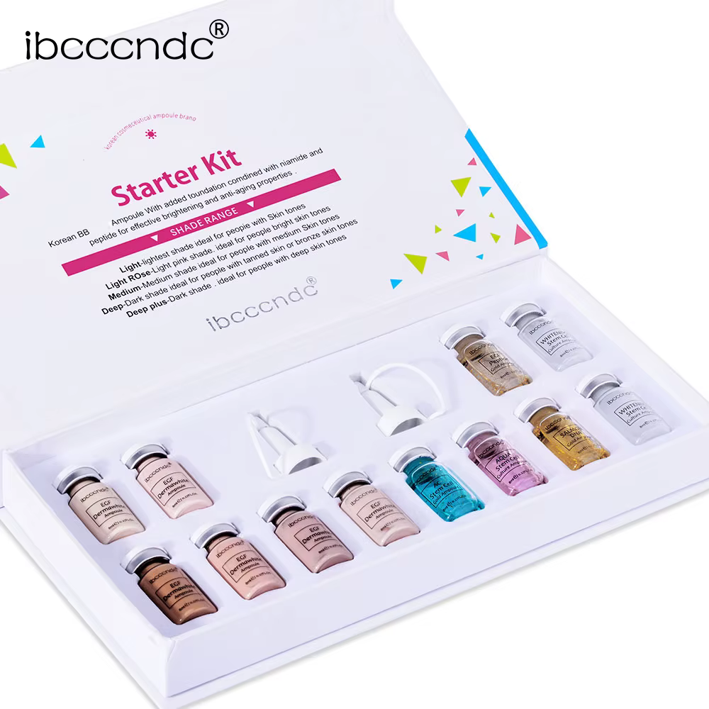 Corée BB crème lueur débutant Kit de démarrage Niacinamide/Peptide visage soin de la peau sérum Essence