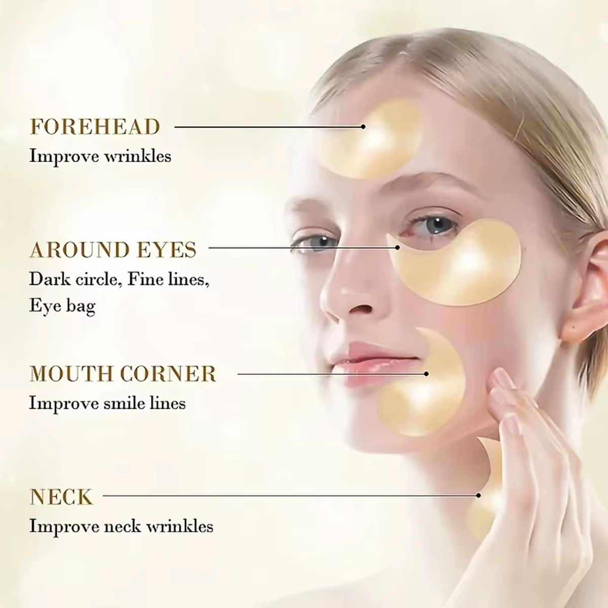 Masque pour les yeux réparateur à l'acide hyaluronique