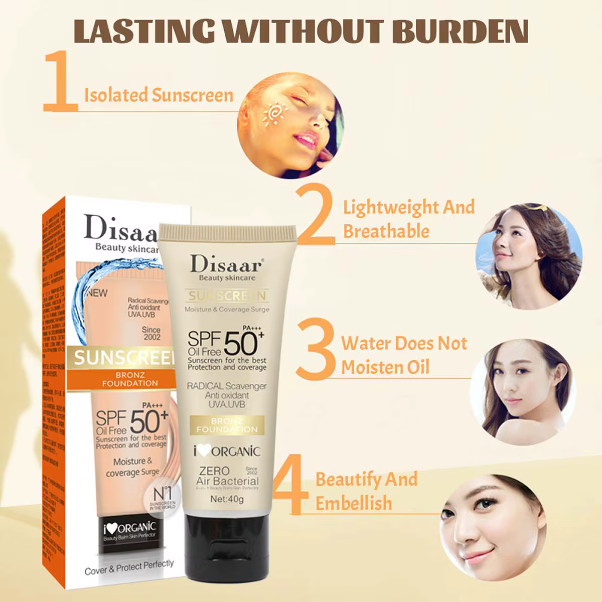 Crème solaire SPF 90++++ nourrissante