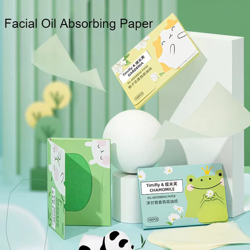 Papier absorbant l'huile pour le visage