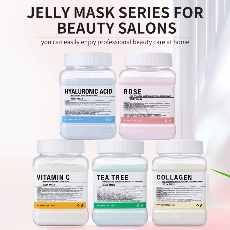 Masque en gelée pour le visage à la rose