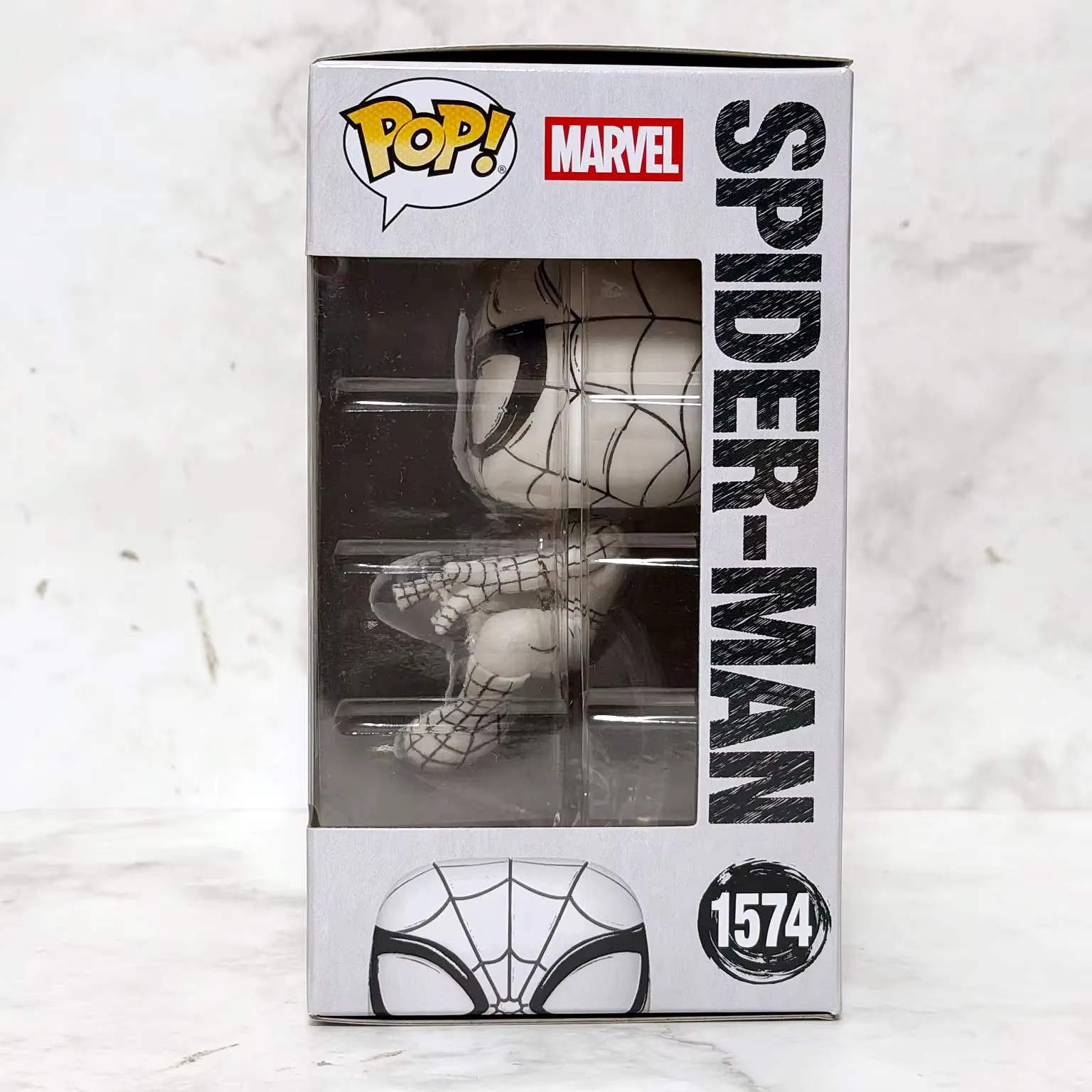 Figurine Spider-Man (Sketched Deco) Funko Pop # 1574 Figurines officielles authentiques en édition limitée, collection pour les fans de Marvel, cadeau pour les joueurs