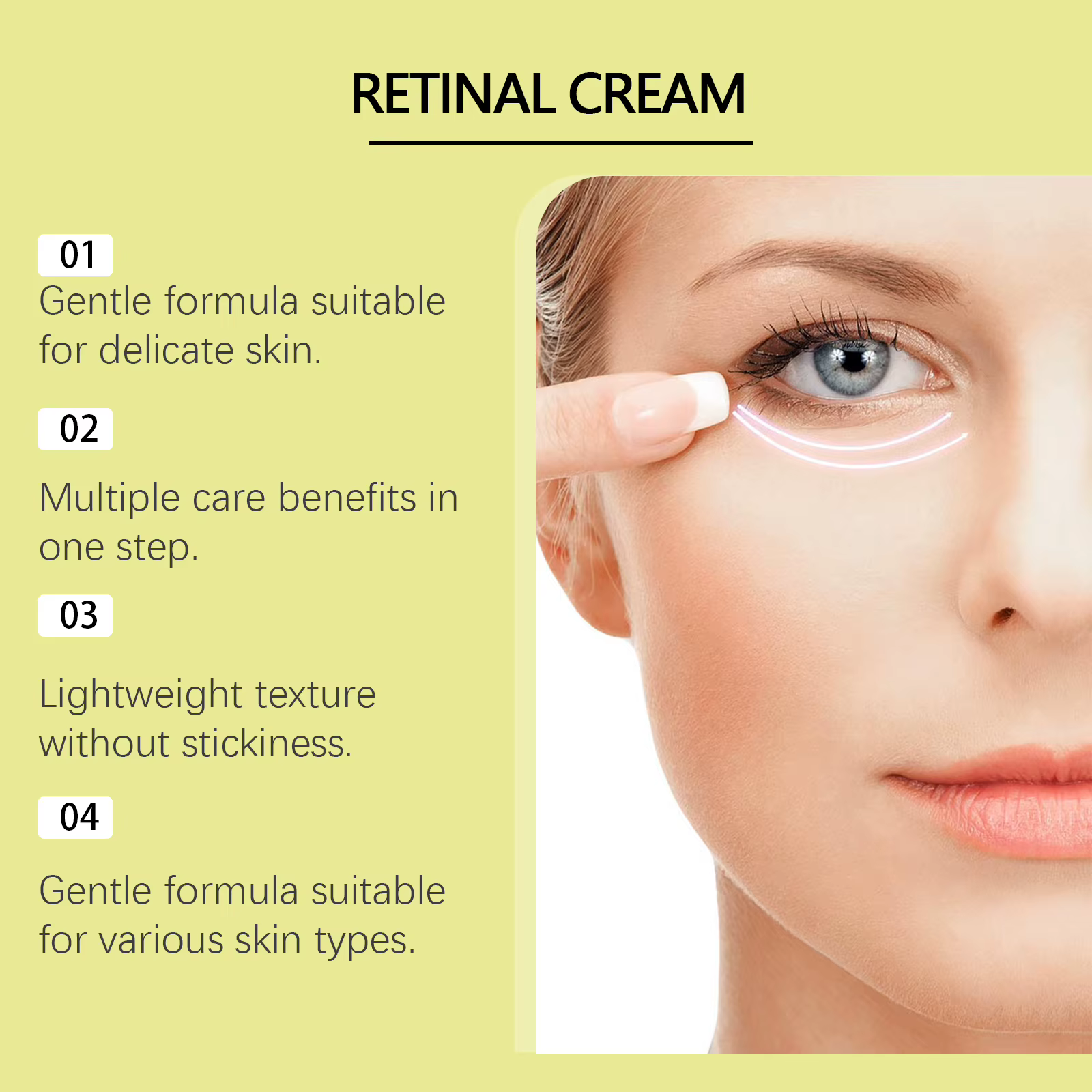 Crème au rétinol lissante