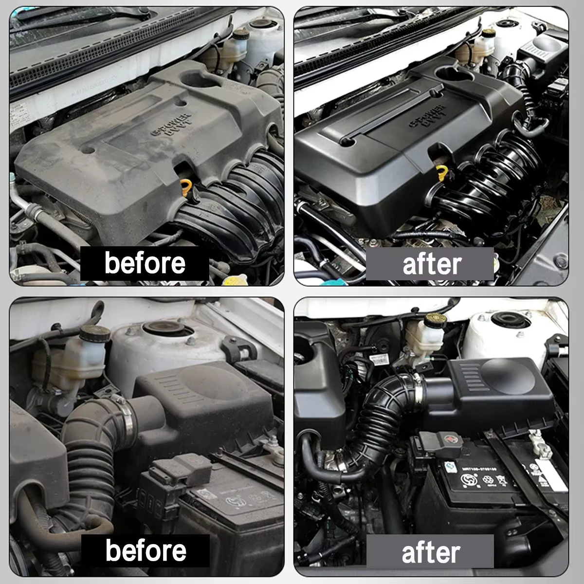 Nettoyeur de baie de moteur de voiture, produit de nettoyage de décontamination puissant pour compartiment moteur, produit de nettoyage de voiture