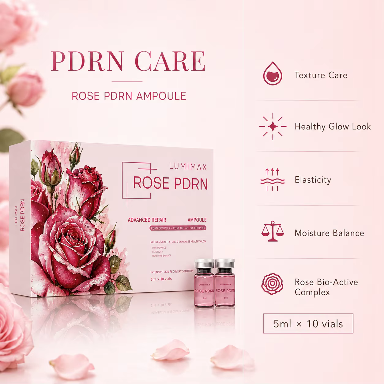 Sérum Der.pen SANENDI Rose Pink PDRN Soin Visage ADN de Saumon Peptide Booster Cutané pour Femme Beauté 2026 Nouvelle Gamme Coréenne de Soins de la Peau