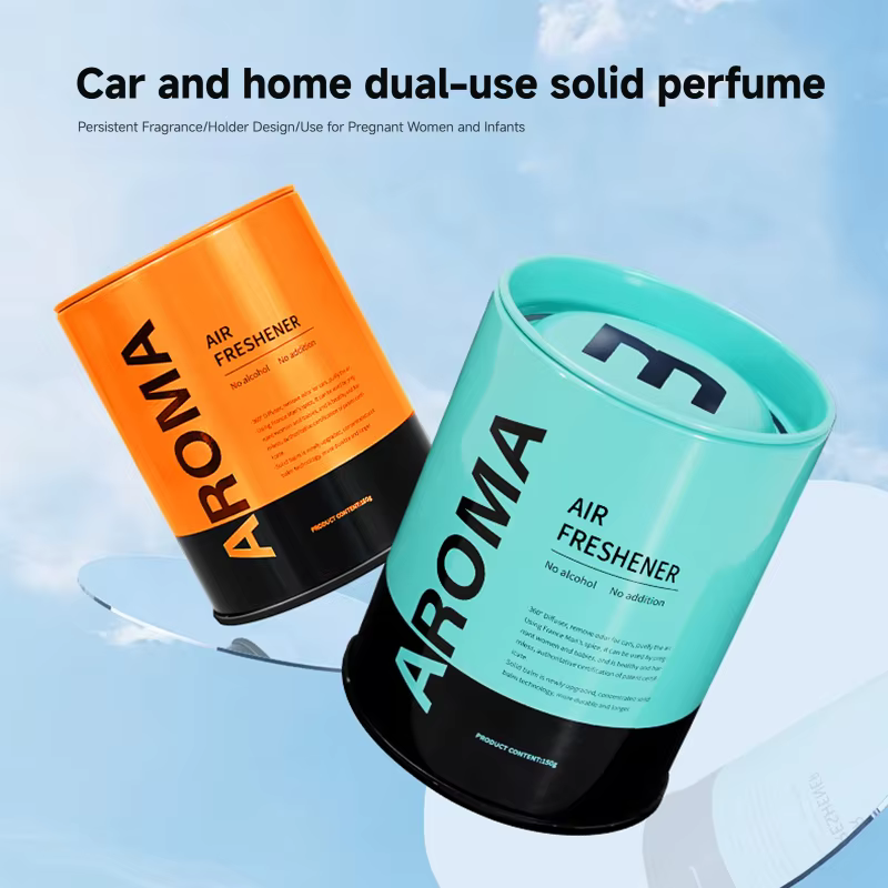 1pc Crème solide désodorisante d'aromathérapie automobile avancée, laisse un parfum longue durée et élimine les odeurs dans les voitures et les maisons