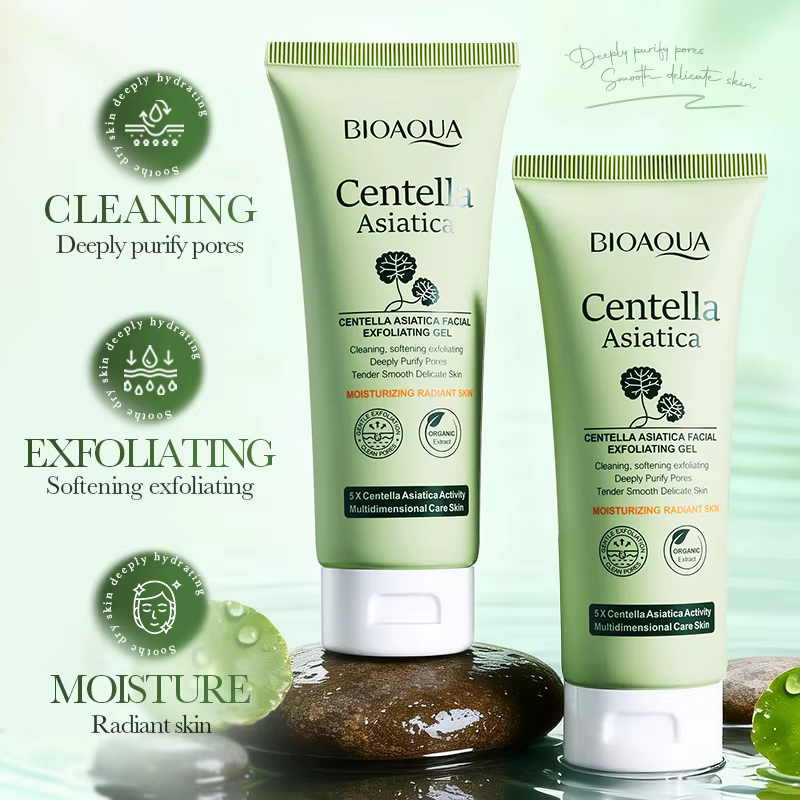 Gel exfoliant pour le visage BIOAQUA à la Centella asiatica