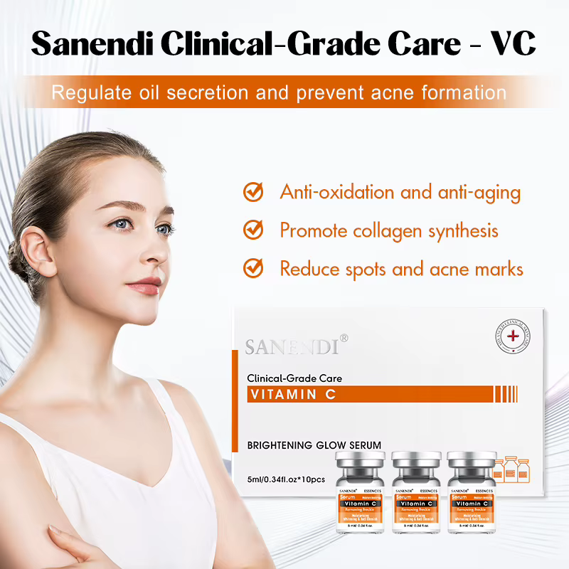 Sérum à Ampoule C vitique à Six peptides pour le visage