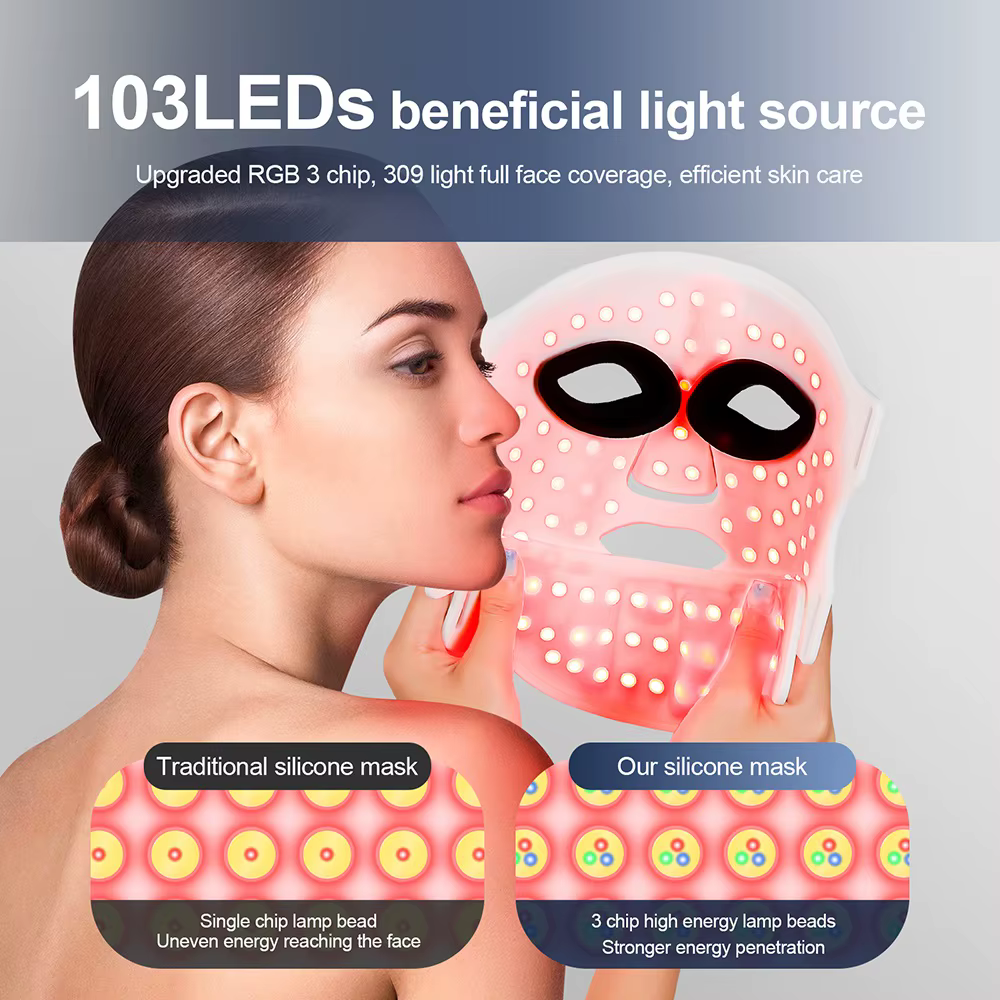 Masque LED en Silicone pour le visage