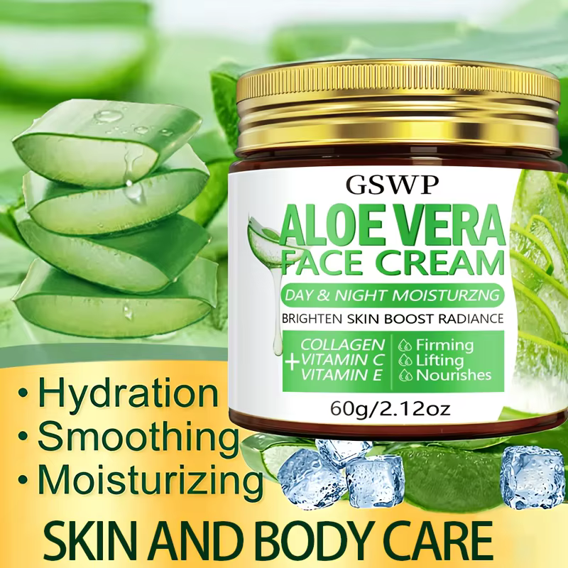 Crème hydratante à l'aloe vera GSWP. Hydrate jour et nuit