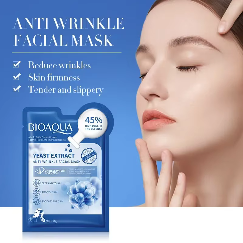 Masque facial anti-rides à la levure bifide
