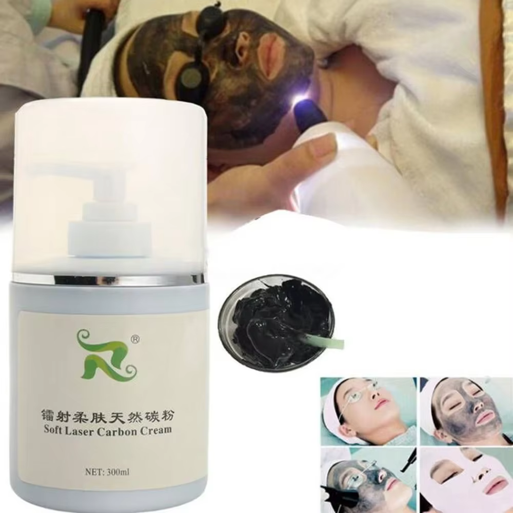 Crème de carbone noire pour poupée Laser douce