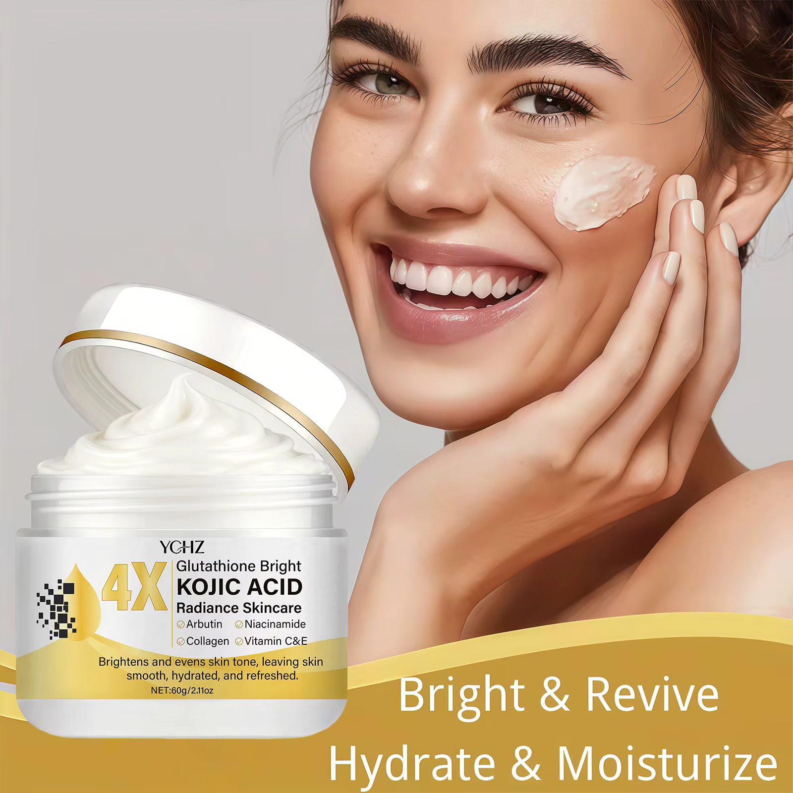Crème à l'acide kojique