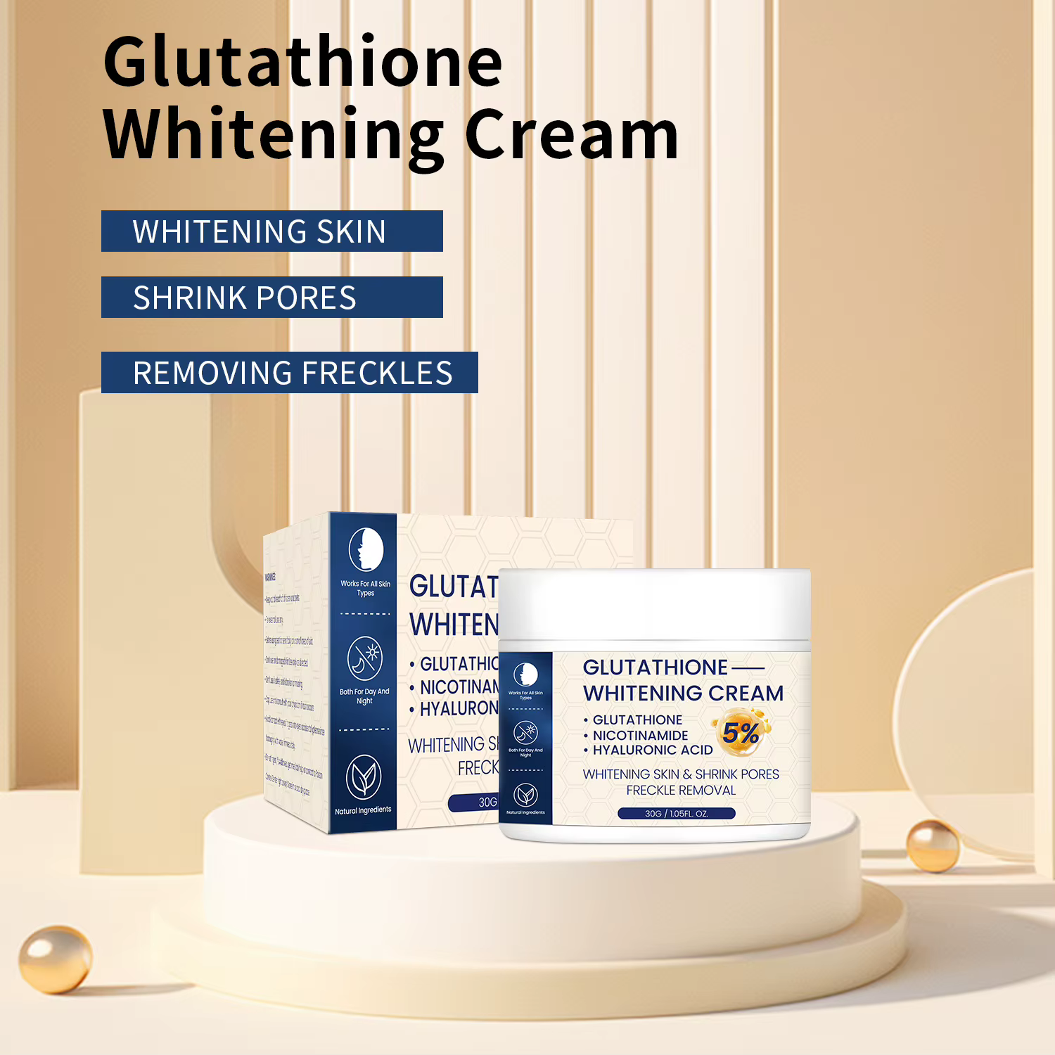 Crème éclaircissante pour le visage