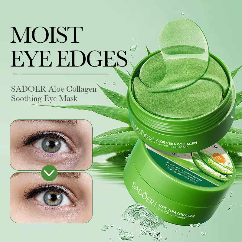 Masque pour les yeux au collagène et à l'aloe vera SADOER