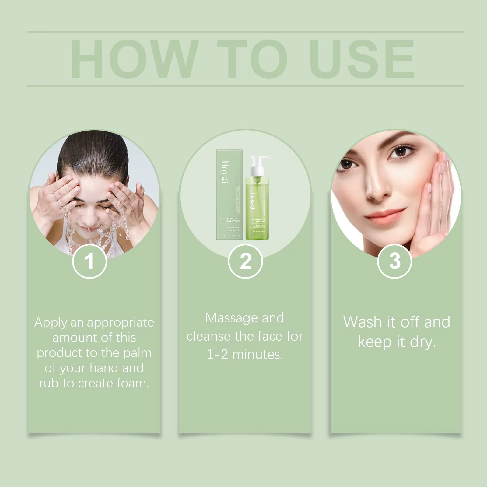 Gel nettoyant pour le visage à l'acide hyaluronique