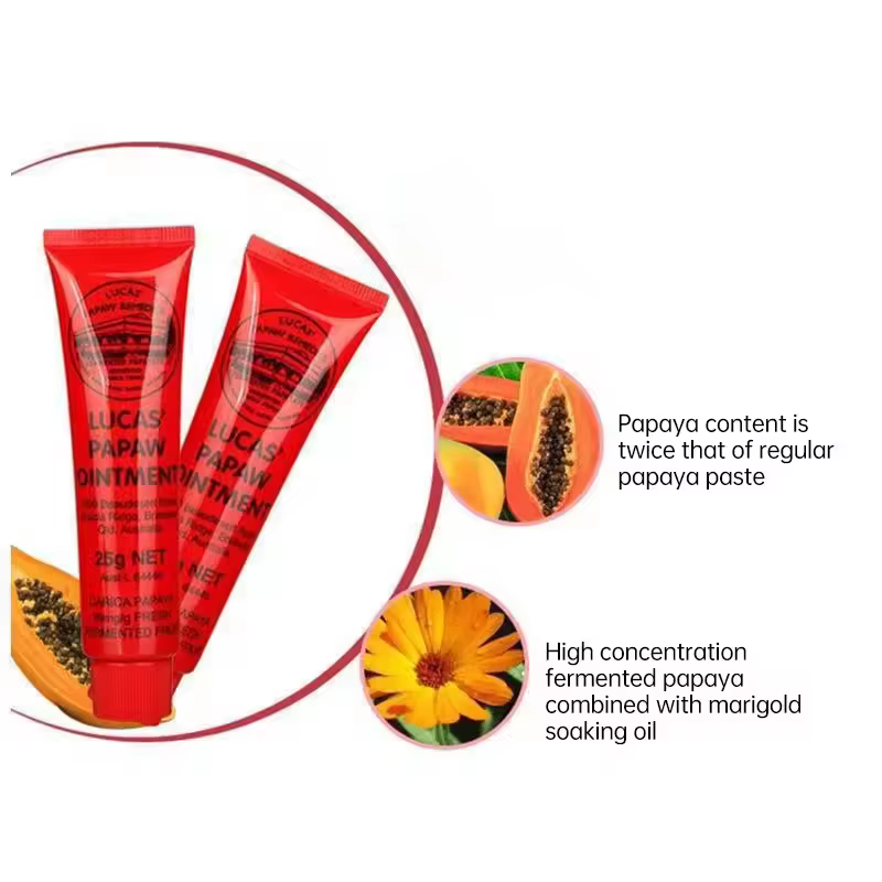 Soins du visage Lucas Papaw pommade baume rouge à lèvres hydratant Anti séchage multifonctionnel