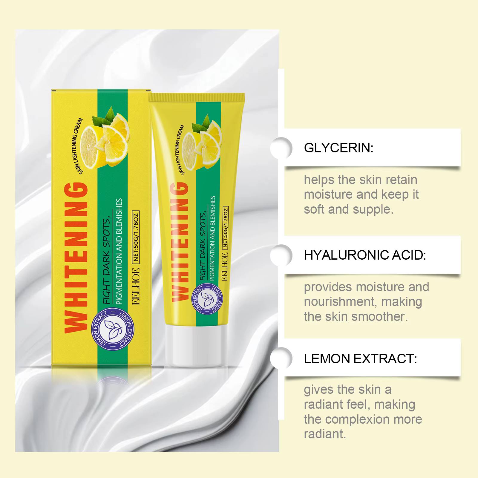 Lotion pour le corps éclaircissante au citron