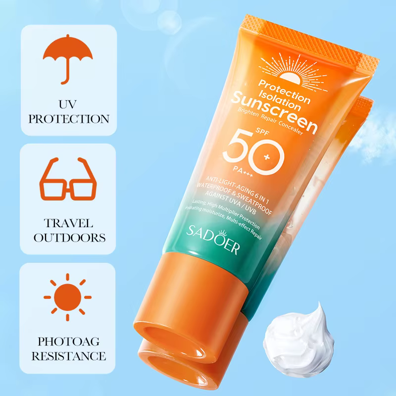 Crème solaire Spf 50 + pour protection faciale