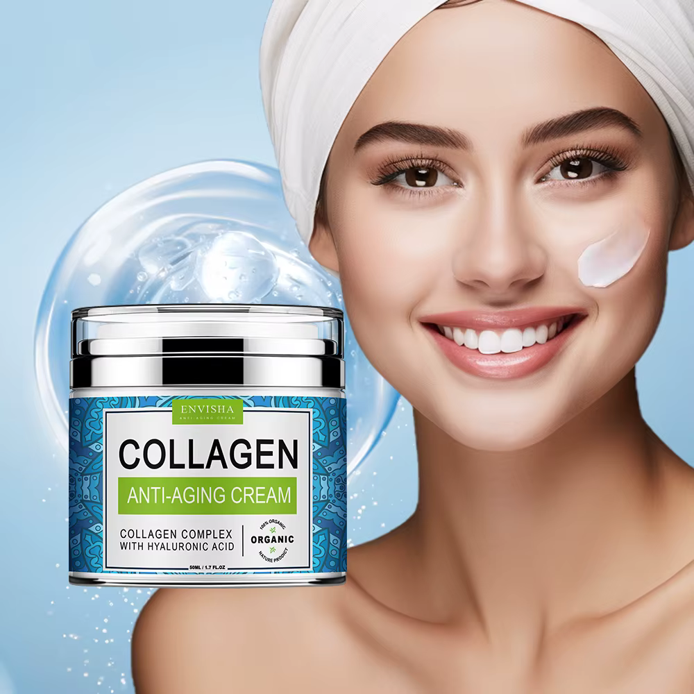 ENVISHA crème pour le visage collagène acide hyaluronique soin de la peau Anti-rides hydratant Anti-âge nuit rétrécissement Pores blanchissant lisse