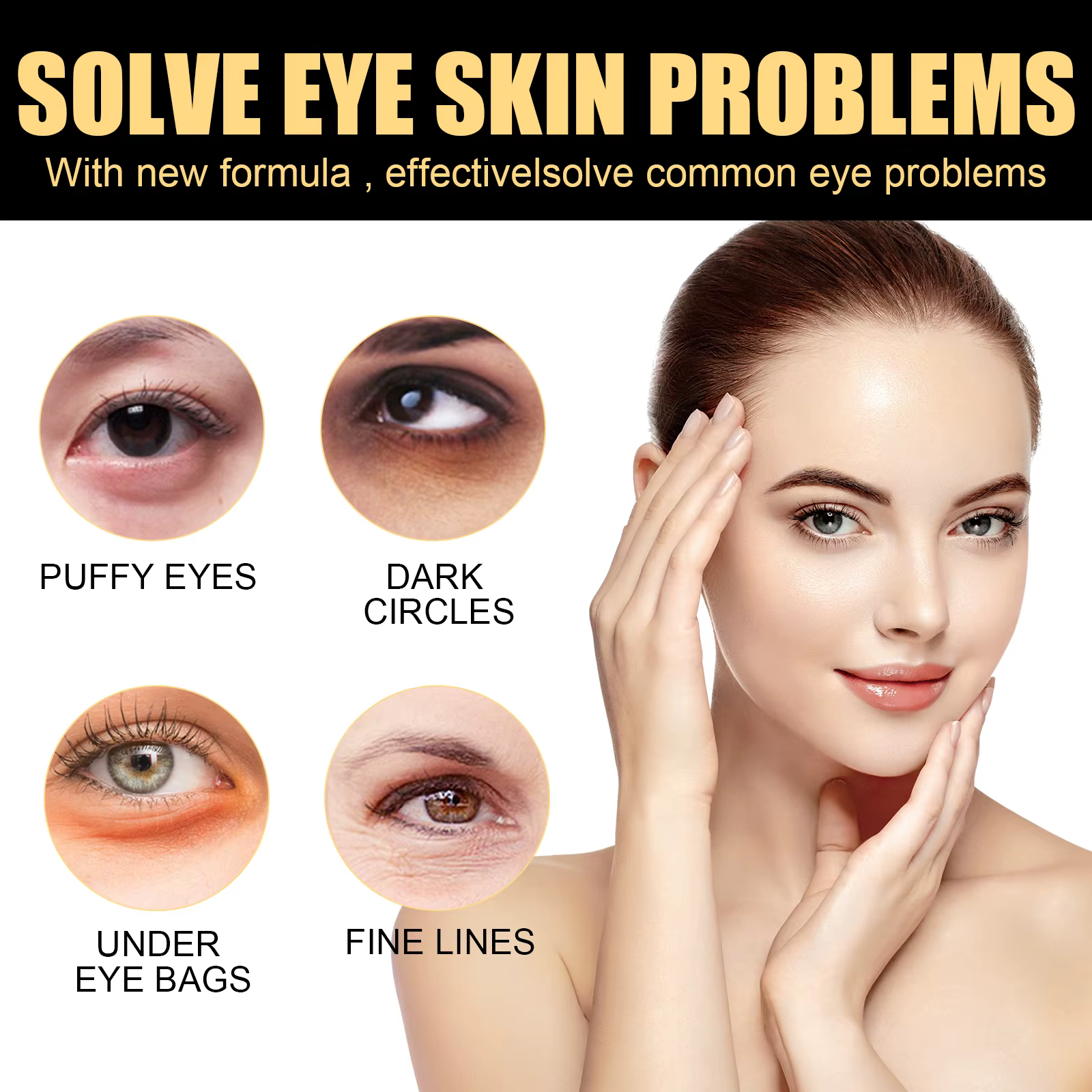 EELHOE crème raffermissante pour les yeux pour l'élimination des cernes Anti sacs sous