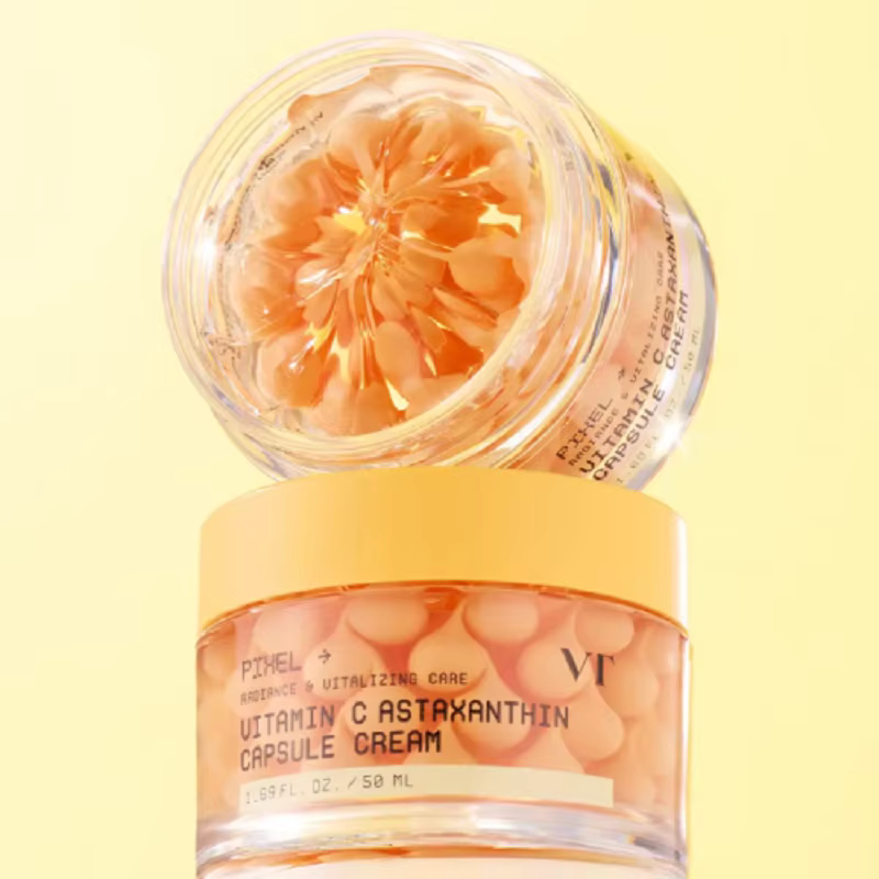 Crème en capsules VT Pichel Vitamine C Astaxanthine Éclat & Soin Revitalisant Améliore l'Élasticité de la Peau