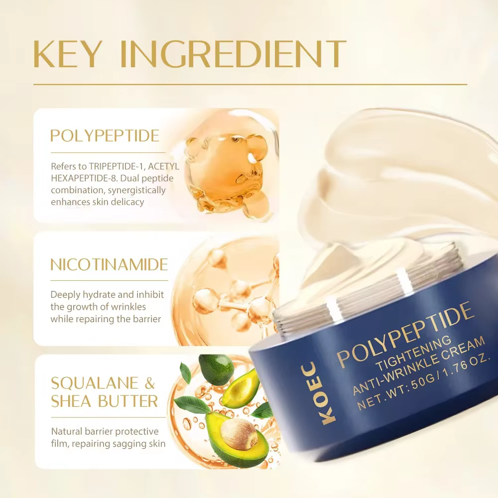Crème raffermissante peptidique pour le visage
