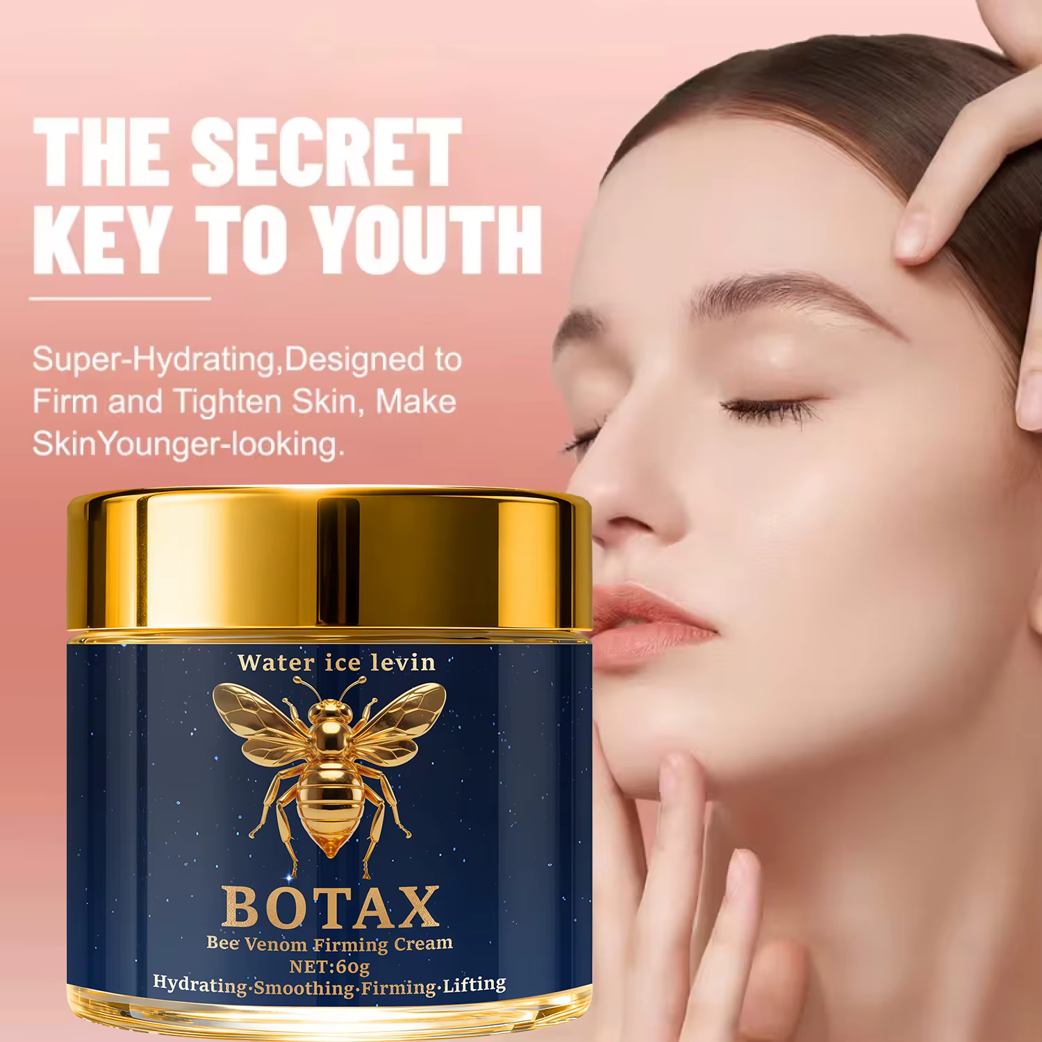 Crème raffermissante au venin d'abeille BOTAX avec acide hyaluronique et rétinol pour hydrater et lifter