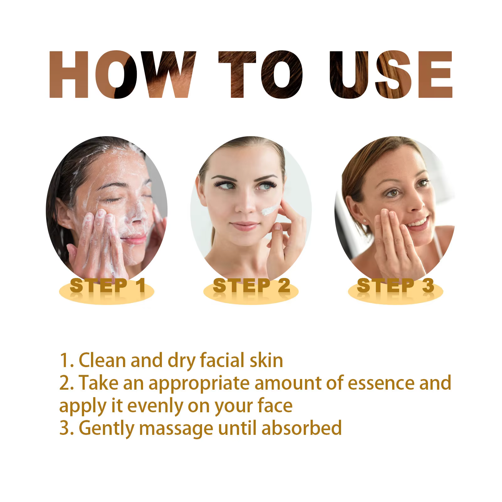Centella sérum nourrir amélioration peau sèche lissage rajeunissement éclaircir hydratant acide hyaluronique visage