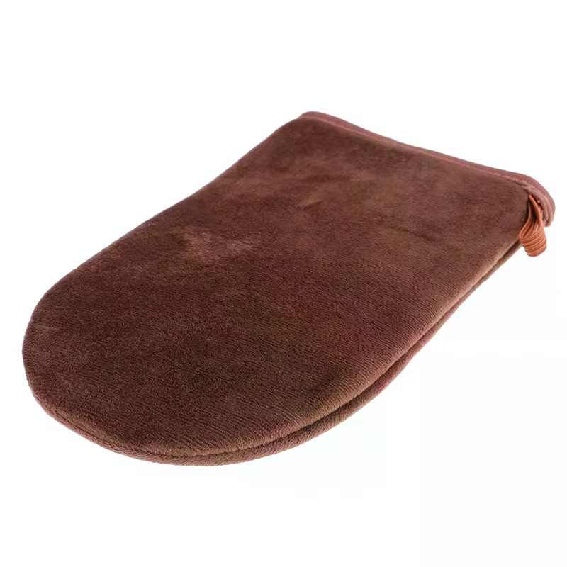 Gants applicateurs réutilisables marron crème pour bronzage, lotion, mousse, nettoyage corporel, pour usage domestique, matériau durable de haute qualité