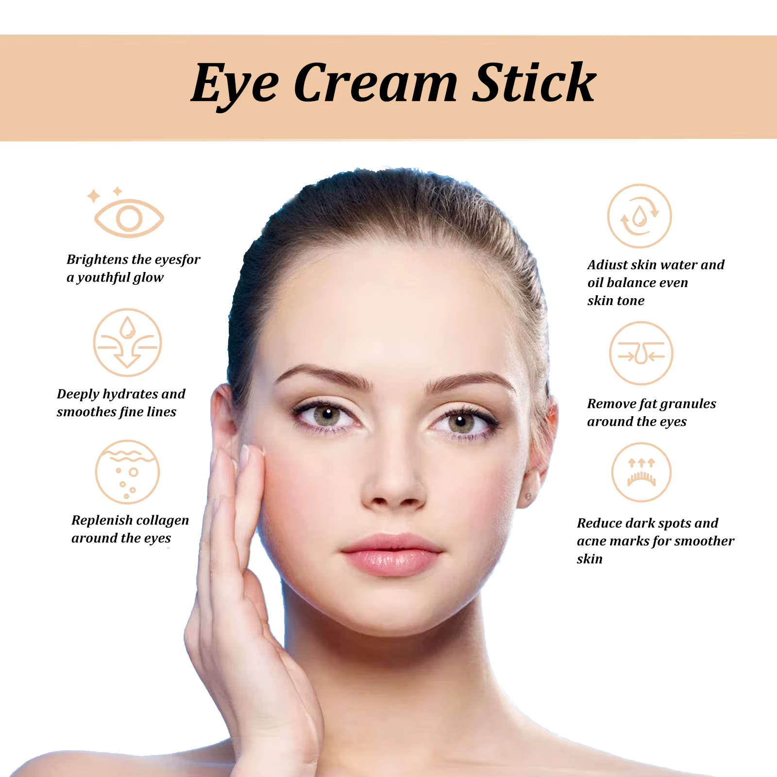 Bâton de crème pour les yeux Mucin d'escargot