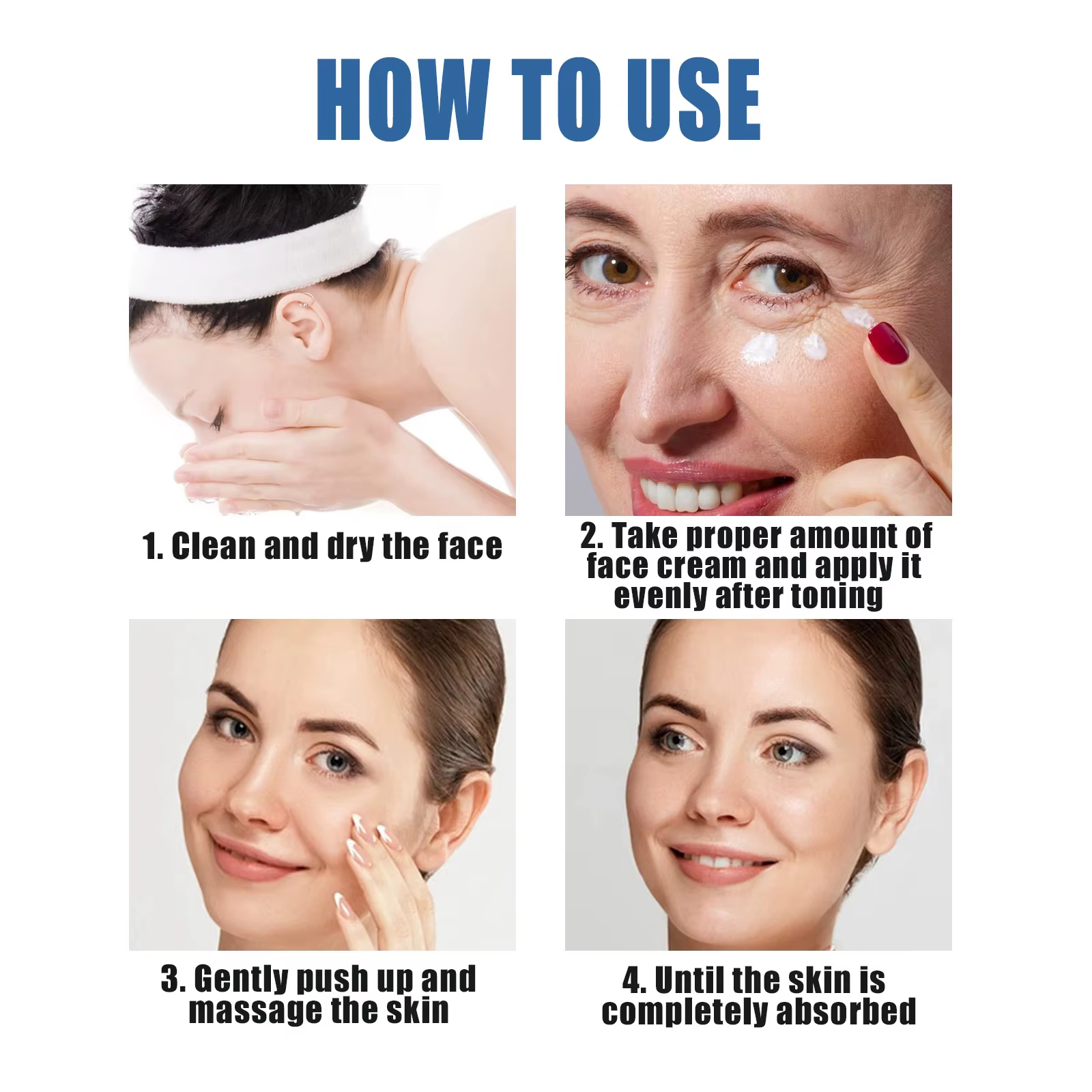 Crème pour le visage Anti-rides instantanée