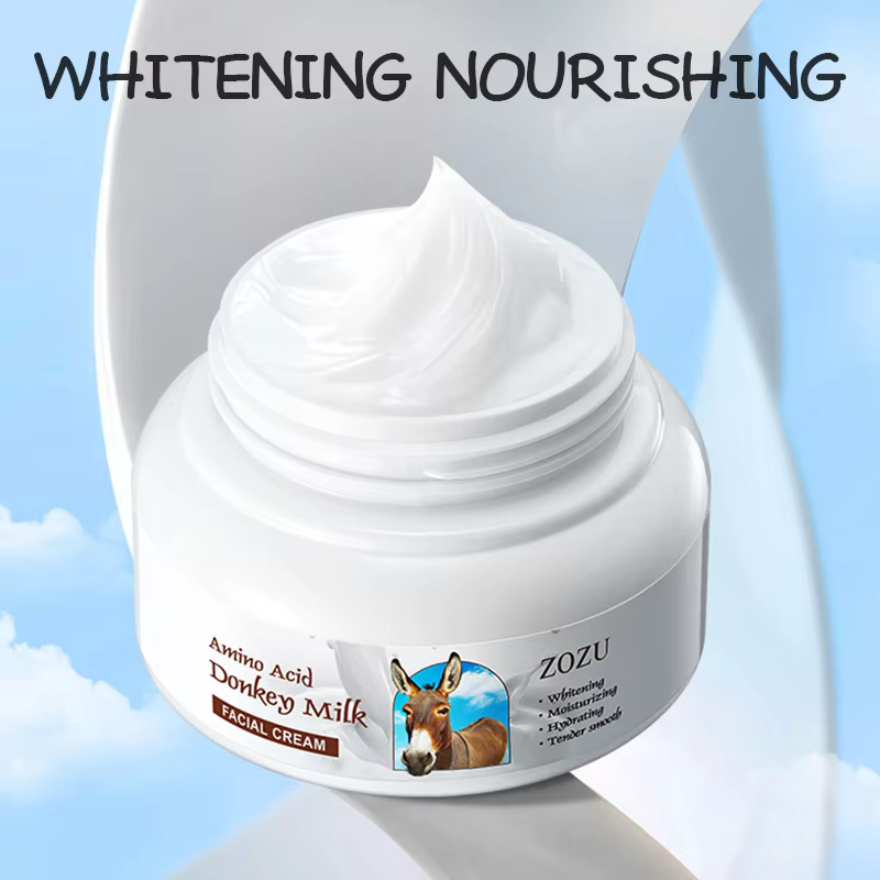 3pcs Crème pour le visage au lait d'ânesse - Forte action blanchissante