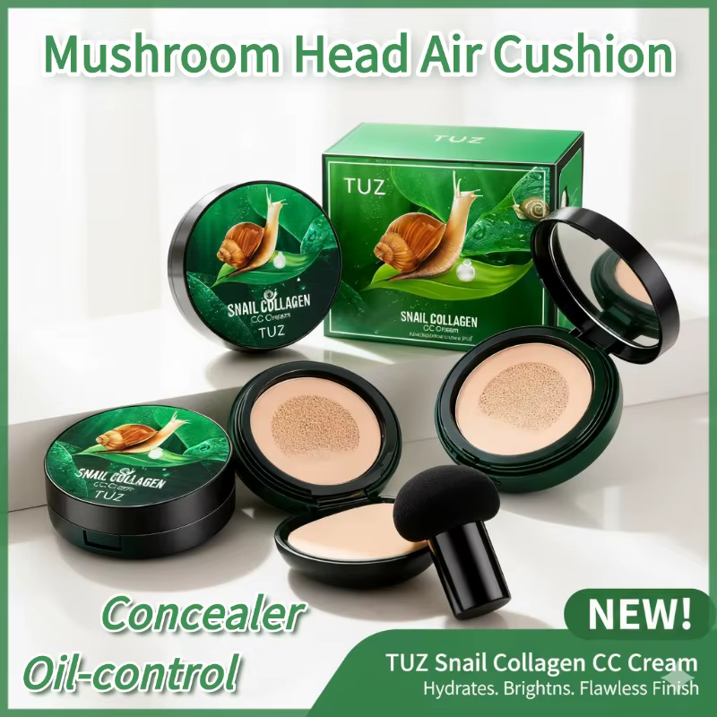 Coussin d'air tête de champignon CC crème fond de teint hydratant correcteur blanchissant contrôle du sébum Base pour le visage maquillage cosmétiques