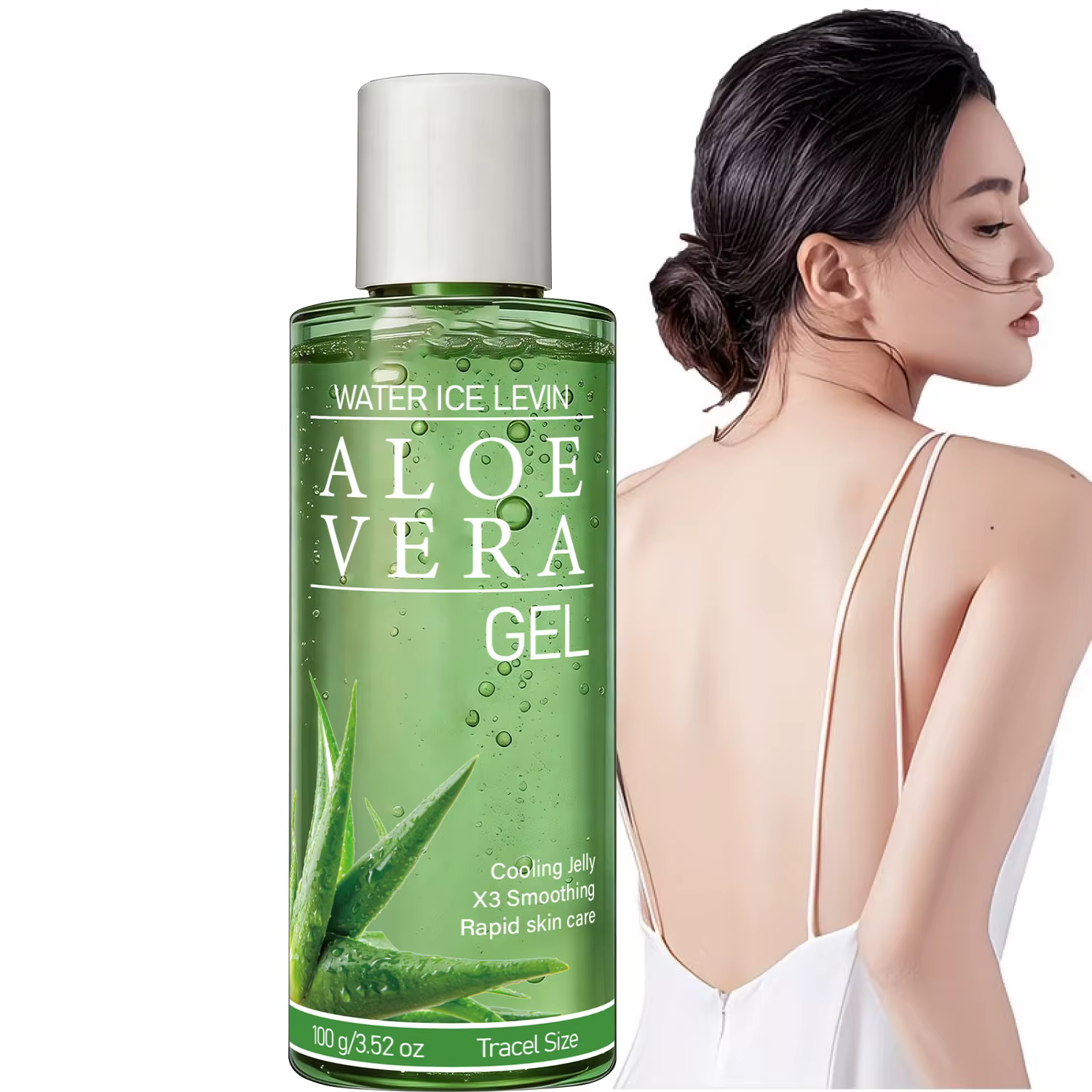 Gel d'aloe vera avec acide hyaluronique