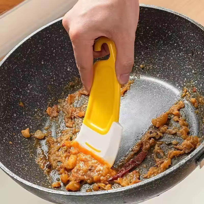 Spatule de nettoyage grattoir de cuisine lame souple grattoir brosse poêle sale Pot plats nettoyant outils cuisine outil de cuisson Gadget de cuisine